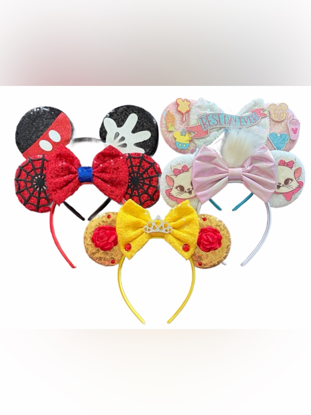 Lot of 5 Mouse Ears Headband